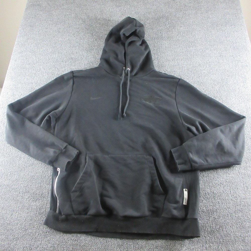New Orleans Pelicans Hoodie Mens XL Black‎ NBA Basketball Nike Dri-FIT Pullover